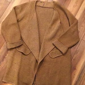 Brown 3/4 length sleeve sweater
